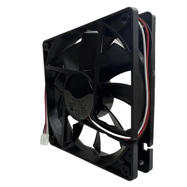 Alt view image 2 of 5 - TT1225 A1225L12S DC Brushless 12V 0.30A 120x120x25mm 12025 3Wire FG Silent Fan, Thermaltake Compatible Replacement Fan for PC Case, Power Supply, DIY Industrial Equipment