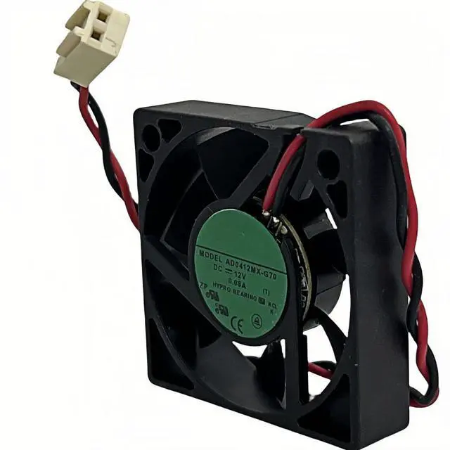 Alt view image 2 of 5 - AD0412MX-G70 DC Brushless 12V 0.08A 40x40x10mm 4010 2Wire HyproBearing Silent Fan, ADDA Compatible Replacement Fan for NVR DVR Router Embedded Power Supply