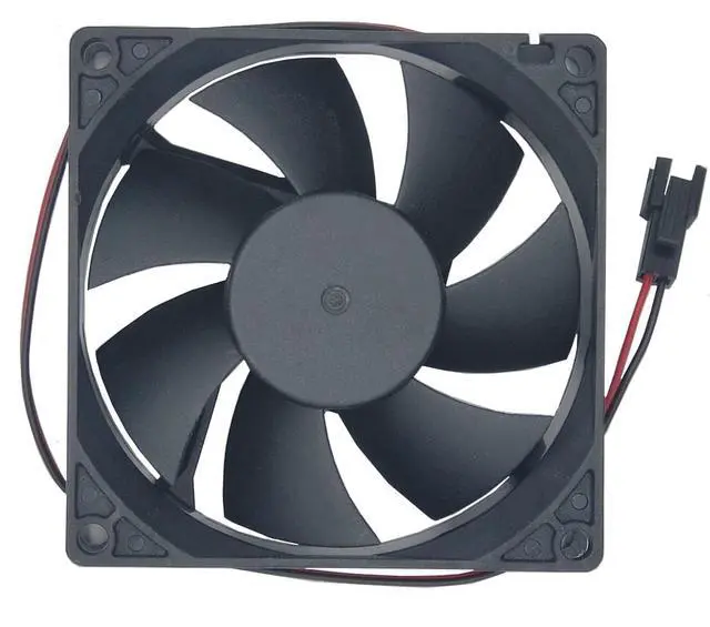 Alt view image 2 of 3 - TX8025L12S DC Brushless 12V 0.08A 80x80x25mm 8025 2Wire SleeveBearing Silent Fan, Replacement 80mm Fan for Wine Cooler, MiniFridge, NAS Power Supply Cabinet
