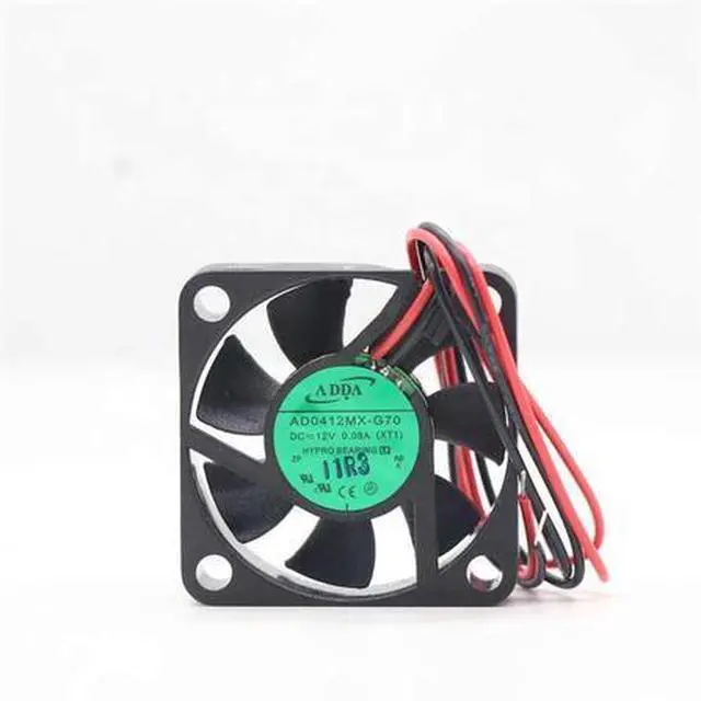Alt view image 4 of 4 - AD0412MX-G70 DC Brushless 12V 0.08A 40x40x10mm 4010 2Wire HyproBearing Silent Fan, ADDA Compatible Replacement Fan for NVR DVR Router Embedded Power Supply