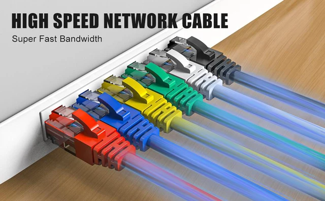 Alt view image 2 of 7 - AJMRTC Cat6 Ethernet Patch Cable 0.5FT(6Inch) 6Pack, 24AWG CCA UTP Patch Cord, 550MHz GoldPlated RJ45 LAN Internet Cable, PoE Compatible for Router Switch Server PC Printer, Includes 25 Cable Ties