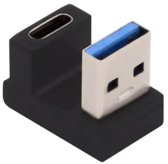 Alt view image 6 of 7 - AJMRTC Back Angled UShape USBC Female to USBA Male Adapter, USB 3.0 TypeC Converter, UShaped Reverse Bend Data & Charging Connector for Laptop, Desktop, Phone and USBC Peripherals