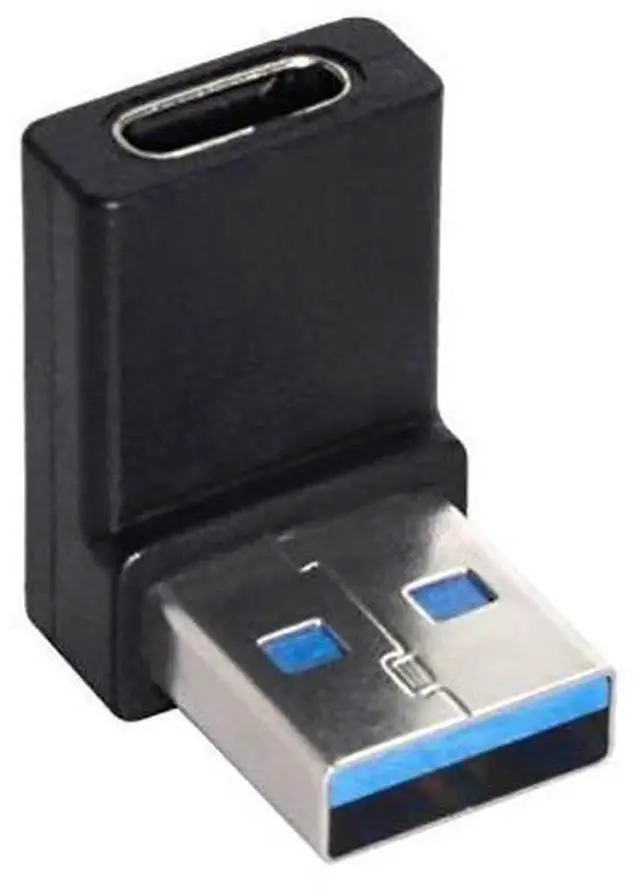 Alt view image 4 of 4 - AJMRTC 90 Degree Down Angled USBC Female to USBA Male Adapter, USB 3.0 TypeC Converter, Data Sync & Charging Connector for Laptop, Desktop, Phone and USBC Peripherals
