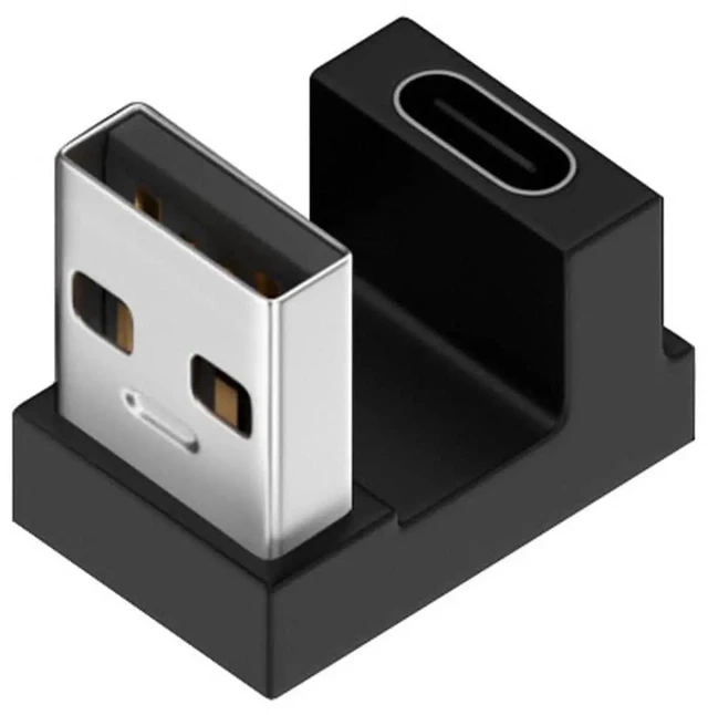 Alt view image 5 of 7 - AJMRTC Up Opposite UShape Back Angled USBC Female to USBA Male Adapter, USB 3.0 TypeC Converter, Data Sync & Charging Connector for Laptop, Desktop, Phone and USBC Peripherals