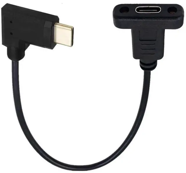 Alt view image 6 of 7 - AJMRTC 90Degree Left & Right Angled USBC Male to Female Extension Cable, USB3.1 Gen2 10Gbps HighSpeed Data Extender Cord, 30CM for Laptops, Phones, Docking Stations and USBC Peripherals