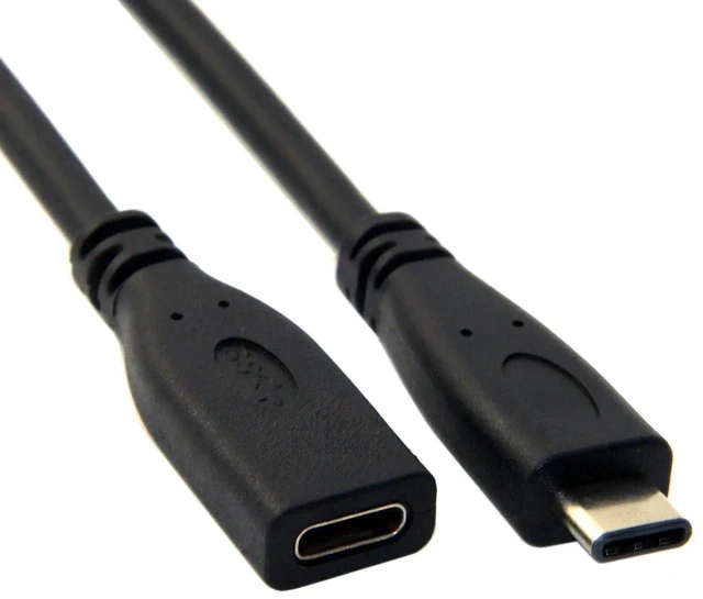 Alt view image 5 of 7 - AJMRTC USB3.1 Gen2 USBC Male to Female Extension Cable, 10Gbps HighSpeed Data Sync PD Charging Extender Cord, 2M for Laptops, Tablets, Mobile Phones and USBC Peripherals