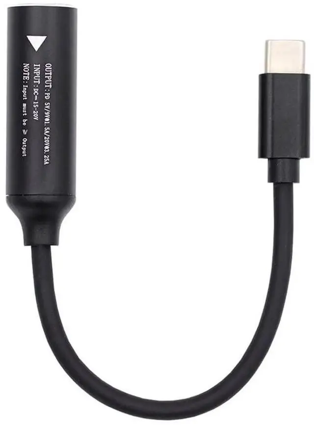 Main image of AJMRTC DC Jack 3.5x1.35mm Female Input to USBC Male Power Charge Cable, Builtin PD Chip Supports 9V 15V 20V Output, DCtoTypeC Power Converter for USBC Laptops, Smartphones and Tablets
