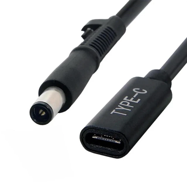 Main image of AJMRTC USBC Female Input to DC 7.4×5.0mm Male PD Charging Cable, Builtin PD Trigger Chip, 1820V DC Output for 7.4x5.0mm Barrel Jack Laptops, PowerOnly Converter Cord for Travel and Mobile Power S