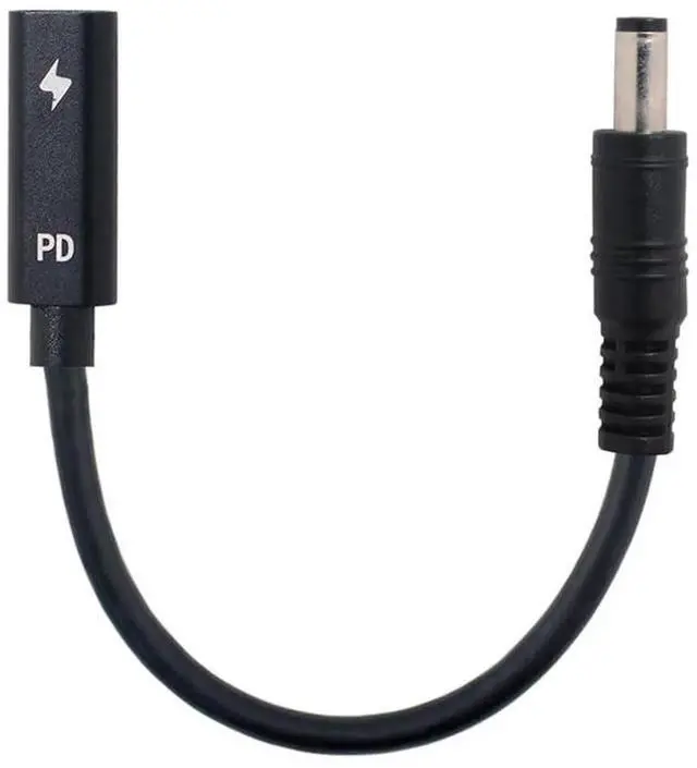 Main image of AJMRTC USBC Female to DC 5.5x2.1mm PD Trigger Charging Cable, 1820V Output Barrel Power Cord, Convert USBC PD Charger for DC Barrel Jack Laptops, Replace Original Laptop Power Adapter Cable