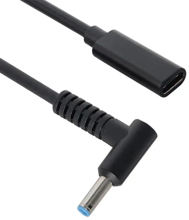 Alt view image 3 of 7 - AJMRTC USBC Female to DC 4.5x3.0mm PD Trigger Charging Cable, 1820V Barrel Power Cord, Convert USBC PD Charger for DC Barrel Jack Laptops, Replacement Laptop DC Power Supply Converter Cable