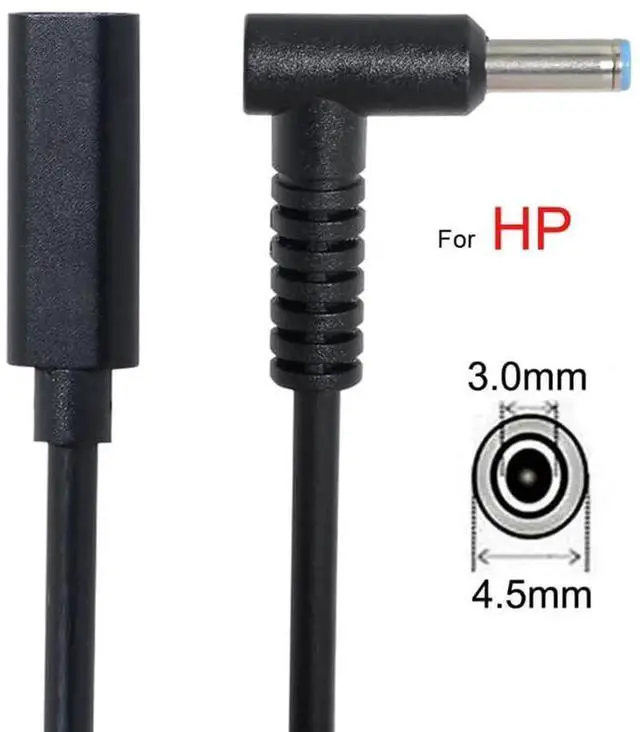Alt view image 5 of 7 - AJMRTC USBC Female to DC 4.5x3.0mm PD Trigger Charging Cable, 1820V Barrel Power Cord, Convert USBC PD Charger for DC Barrel Jack Laptops, Replacement Laptop DC Power Supply Converter Cable