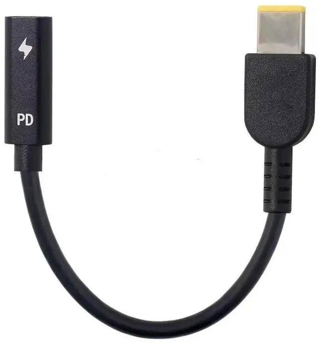 Main image of AJMRTC USBC Female to Rectangle 11.0x4.5mm PD Emulator Trigger Charging Cable, DC 1820V Square Power Cord Replacement for ThinkPad X1 Carbon, Convert USBC PD Charger for Lenovo Laptop Power Supply