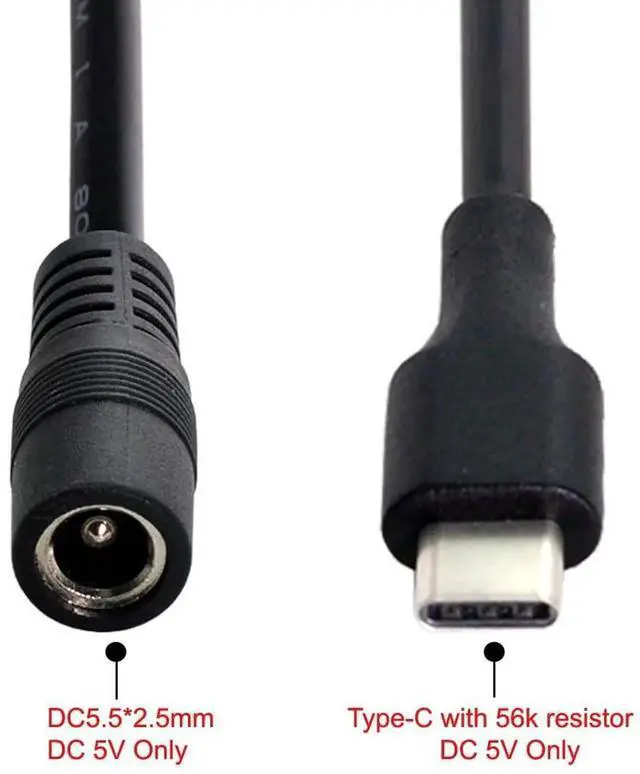 Alt view image 6 of 7 - AJMRTC USB 3.1 TypeC Male to DC 5.5x2.5mm Power Jack Extension Charge Cable 10cm, Short DC Barrel Cord, USBC to DC Power Adapter Cable for Air Pro, Laptops, Routers and DCPowered Electronic Devices