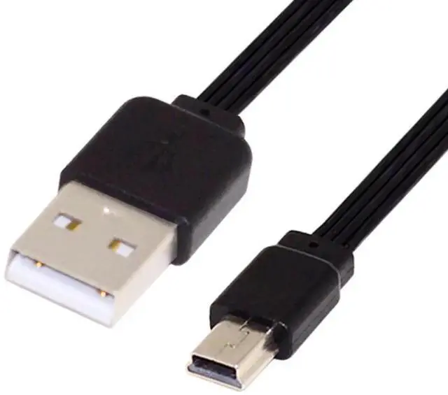 Main image of AJMRTC 13cm Flat Slim FPC USB 2.0 Cable, TypeA Male to Mini 5Pin USB Male Short Data Sync Power Cord for FPV Drone, Hard Disk, OldVersion Phone, Camera, Mini USB Enabled Devices