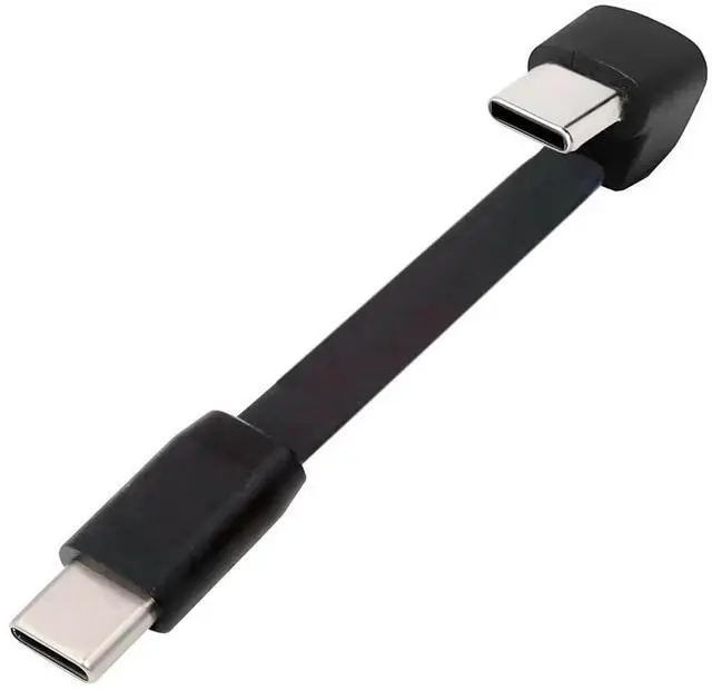 Main image of AJMRTC UltraSlim Flat USBC Male to Female Extension Cable, Opposite UShape Back Angled USB 2.0 65W Fast Charging Data Sync Cord for Laptop, Tablet, Smartphone, Switch, USBC Enabled Devices