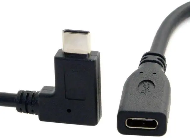 Alt view image 5 of 6 - AJMRTC 90 Degree Right Angled USBC Extension Cable 20cm, USB 3.1 Gen2 TypeC Male to Female HighSpeed Data Extender Cord for Tablets, Laptops, Smartphones, Docking Hubs and USBC Peripherals