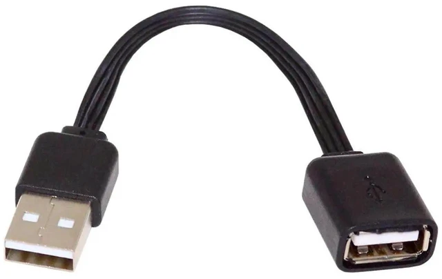 Alt view image 2 of 7 - AJMRTC 13cm Flat Slim FPC USB 2.0 Cable, TypeA Male to Male & Male to Female Flexible Ribbon Data Cord 480Mbps for FPV Drones, External Disk, Mobile Phones and Compact USBA Devices