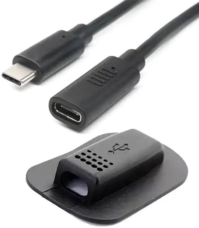 Main image of AJMRTC 65W USBC Male to Female Extension Cable, TypeC Extender Cord for Backpack Builtin Charging Port, Portable USBC Extension for Outdoor Travel Camping Power Bank Phone Laptop Charging Use