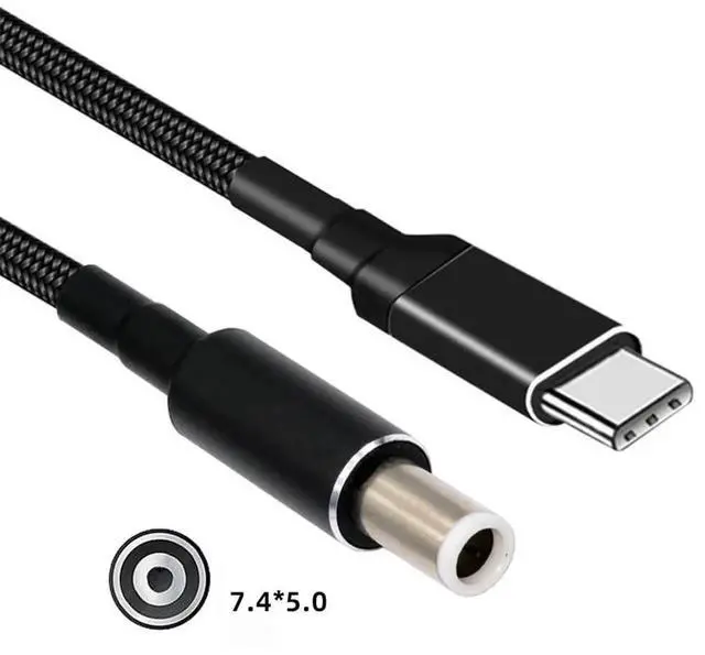 Alt view image 5 of 7 - AJMRTC USBC 100W 20V Input to DC 7.4*5.0mm PD Trigger Charging Cable, 65W Max DC Output Cord, QC PD Compatible TypeC Power Cable for 7.4x5.0mm Port Laptops Power Supply Conversion