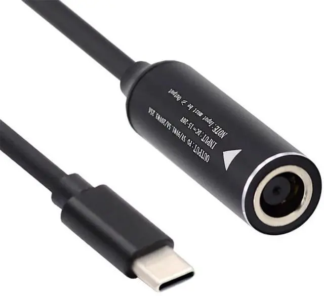Main image of AJMRTC 7.4x5.0mm DC Jack Input to USBC TypeC Power Plug Charging Cable, Builtin PD Trigger Supports 9V 15V 20V Max 65W Output for USBC Laptops, Smartphones and PDEnabled Portable Devices