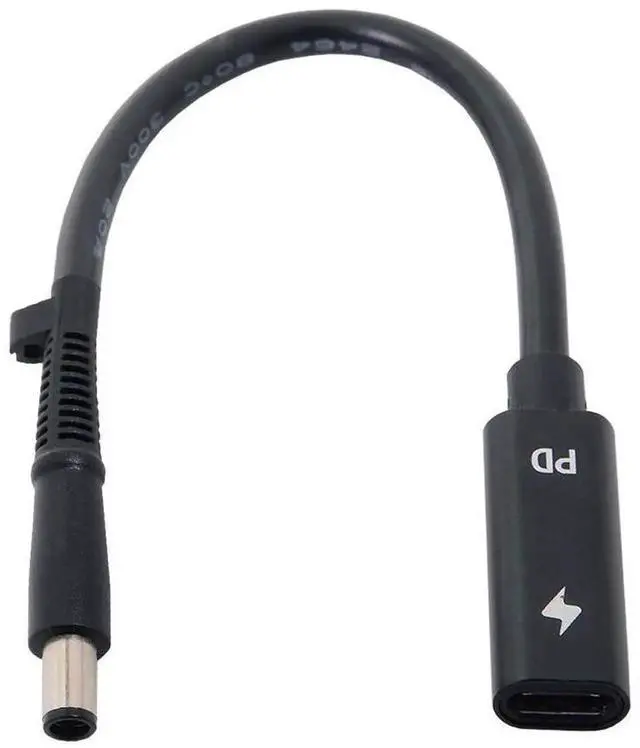 Main image of AJMRTC USBC Female Input to DC 7.4x5.0mm PD Trigger Charging Cable, 1820V DC Output Power Converter Cord for HP Laptops, Use USBC PD Charger to Power 7.4*5.0mm Barrel Jack Notebook Computers