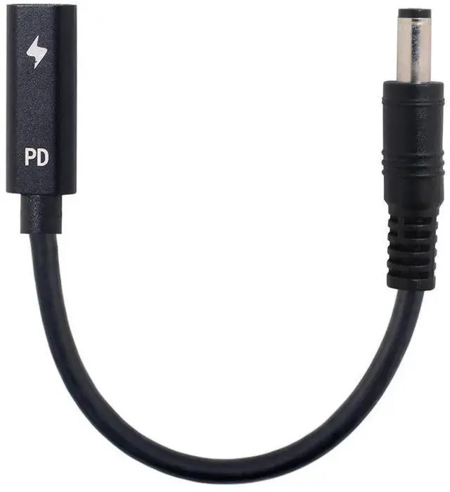 Main image of AJMRTC USBC Female Input to DC 5.5x2.1mm PD Trigger Charging Cable, 1820V DC Output Power Converter Cord for Laptops with 5.5*2.1mm Barrel Jack, Use USBC PD Charger to Power DCPort Notebook Comput