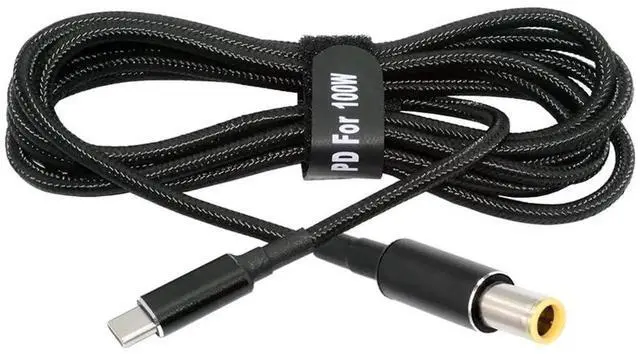Main image of AJMRTC USBC TypeC 100W 20V Input to DC 7.9*5.4mm PD 65W Output Charging Cable 1.8M, QC PD Power Converter Cord for Laptops