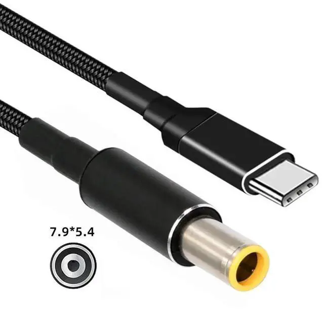 Alt view image 3 of 7 - AJMRTC USBC TypeC 100W 20V Input to DC 7.9*5.4mm PD 65W Output Charging Cable 1.8M, QC PD Power Converter Cord for Laptops