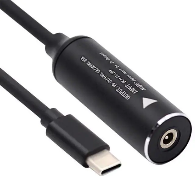 Main image of AJMRTC 4.8x1.7mm DC Jack Input to USBC TypeC PD Charging Cable, 65W Max Support 9V 15V 20V, DC Barrel Power Converter Cord for Laptops Phones & Tablets