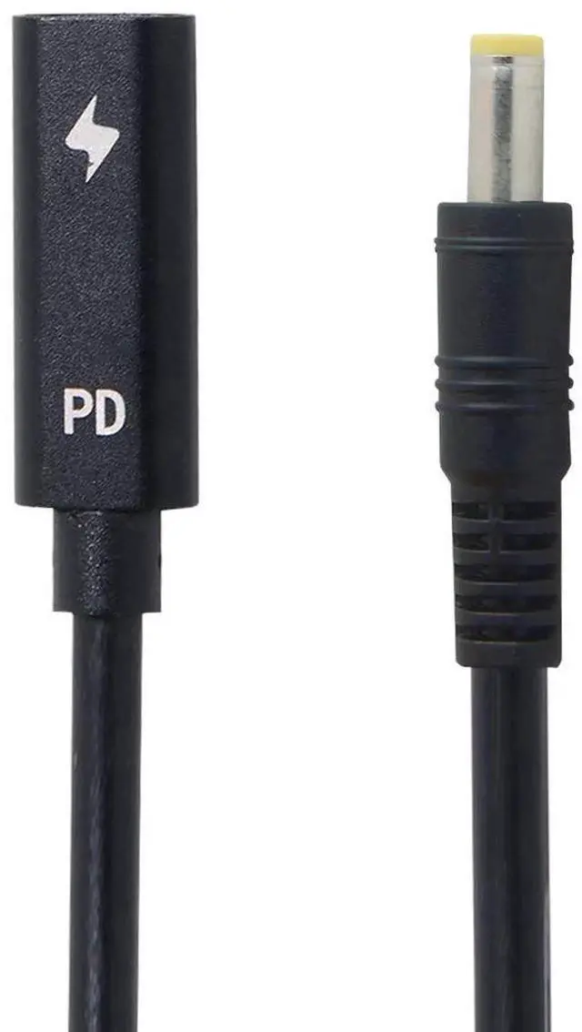 Main image of AJMRTC USBC TypeC Female Input to DC 5.5x2.5mm PD Charging Power Cable, 1820V DC Output Converter Cord for Compatible Laptops Power Supply