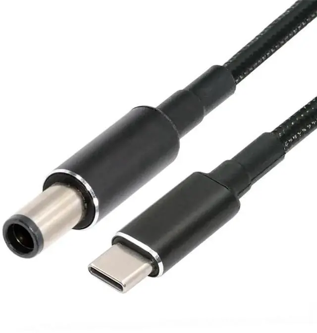 Main image of AJMRTC USBC TypeC 100W 20V Input to DC 7.4*5.0mm PD 65W Output Charging Cable 1.8M, QC PD Power Converter Cord for HP Laptops