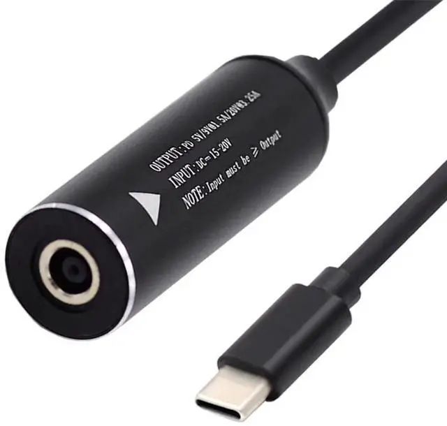 Main image of AJMRTC 4.5x3.0mm DC Jack Input to USBC TypeC PD Charging Cable, 65W Max Support 9V 15V 20V, DC Barrel Power Converter Cord for Laptops Phones & Tablets