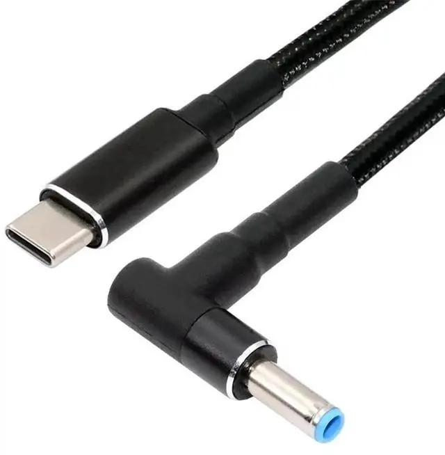 Main image of AJMRTC USBC TypeC 100W 20V Input to DC 4.5*3.0mm PD 65W Output Charging Cable 1.8M, QC PD Power Converter Cord for Compatible HP Laptops