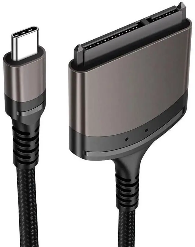 Main image of AJMRTC USBC TypeC to SATA 22 Pin Adapter Cable, 5Gbps Data Transfer for 2.5 Inch SATA HDD SSD Hard Disk Drive, External Storage Converter for Laptops PC