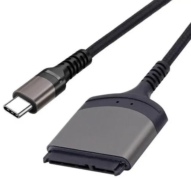 Alt view image 4 of 7 - AJMRTC USBC TypeC to SATA 22 Pin Adapter Cable, 5Gbps Data Transfer for 2.5 Inch SATA HDD SSD Hard Disk Drive, External Storage Converter for Laptops PC
