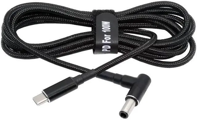 Main image of AJMRTC USBC PD Trigger Cable 100W Input 20V to DC 6.0×1.4×0.6mm Barrel Jack 65W Output, QC PD TypeC Power Charging Cord for Lenovo Legion Laptops, Portable Monitors