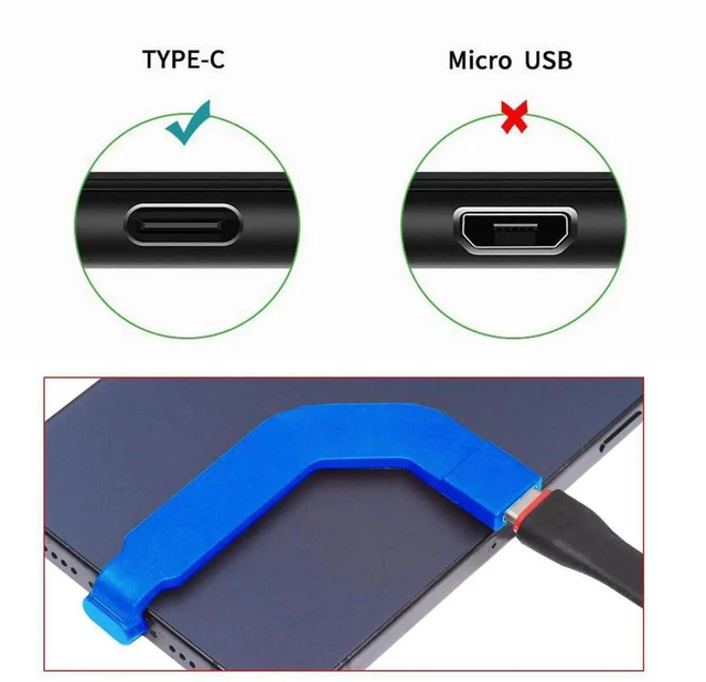 Alt view image 2 of 7 - AJMRTC Angled UltraSlim USBC Male to USBC Female Extension Cable, 65W PD FastCharge ConnectorProtector Blue Cord for Smartphones, Tablets and USBC Devices