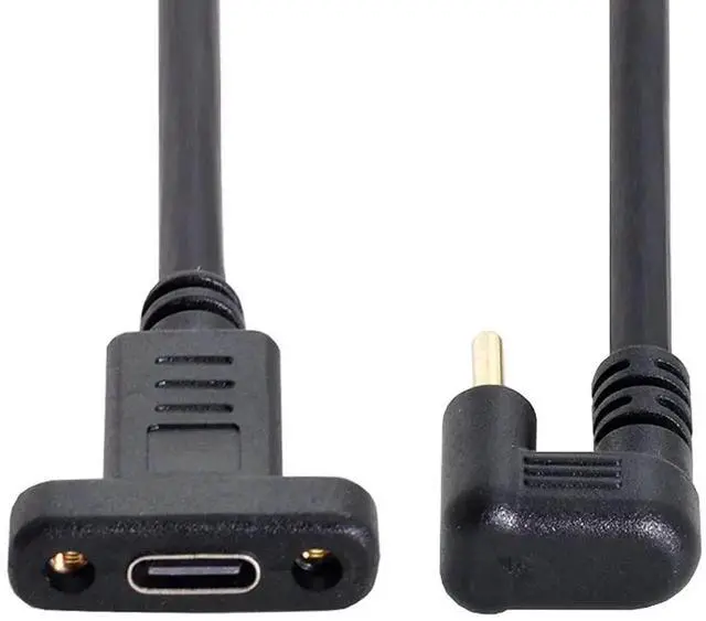 Alt view image 7 of 7 - AJMRTC 360Degree UShape Back Angled USBC Extension Cable, USB 3.1 Gen2 TypeC Male to Female 30CM Cord, 10Gbps Data Sync 100W PD Fast Charging for Laptops, Tablets, USBC Docks, External SSDs and S