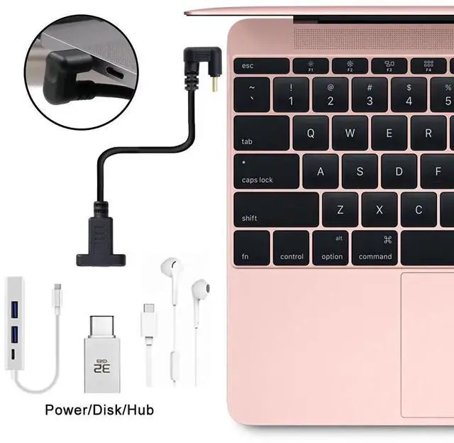 Alt view image 5 of 7 - AJMRTC 360Degree UShape Back Angled USBC Extension Cable, USB 3.1 Gen2 TypeC Male to Female 30CM Cord, 10Gbps Data Sync 100W PD Fast Charging for Laptops, Tablets, USBC Docks, External SSDs and S