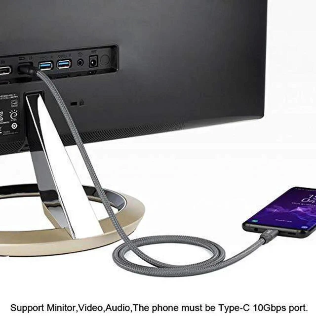 Alt view image 6 of 7 - AJMRTC USB 3.1 Gen2 TypeC Male to Male Cable 1M, 10Gbps Data Video Sync 100W PD Fast Charging Cord with EMarker Chip for Laptops Tablets Smartphones USBC Devices
