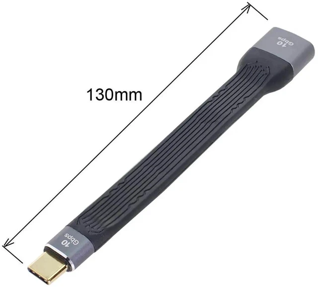 Alt view image 4 of 7 - AJMRTC USB 3.1 Gen2 TypeC Male Host to USB3.0 TypeA Female OTG Flat Slim FPC Data Cable, 10Gbps SuperSpeed FPC Ribbon Cord for Laptops Smartphones USBC Host Devices