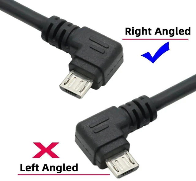 Alt view image 7 of 7 - AJMRTC 90 Degree RightAngled 5Pin Micro USB to USB 2.0 TypeA Data Charging Cable 100CM, LShape Cord for Smartphones Tablets Digital Cameras