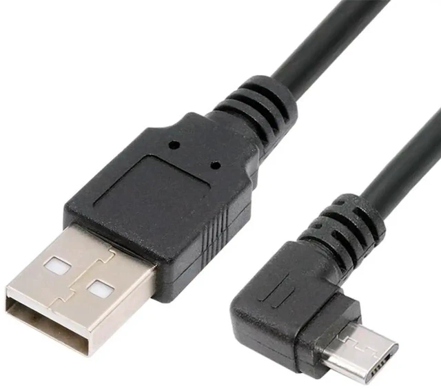Alt view image 2 of 7 - AJMRTC 90 Degree RightAngled 5Pin Micro USB to USB 2.0 TypeA Data Charging Cable 150CM, LShape Cord for Smartphones Tablets Digital Cameras