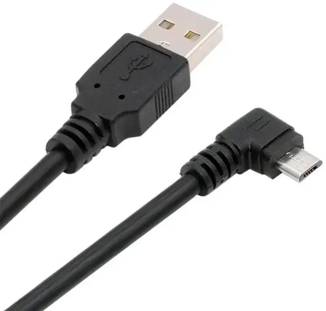 Main image of AJMRTC LeftAngled 90 Degree Micro USB 5Pin to USB 2.0 TypeA Cable,20cm LShape Charging Data Sync Cord for Android Phones,Tablets,Digital Cameras,Micro USB 5Pin Peripherals