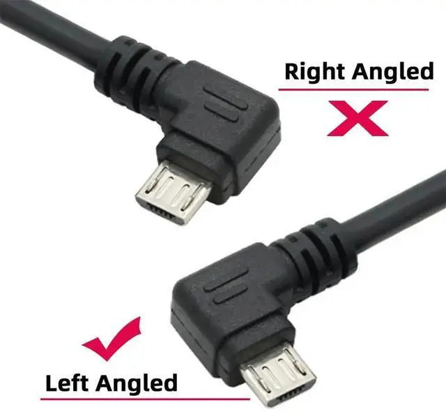 Alt view image 6 of 7 - AJMRTC LeftAngled 90 Degree Micro USB 5Pin to USB 2.0 TypeA Cable,20cm LShape Charging Data Sync Cord for Android Phones,Tablets,Digital Cameras,Micro USB 5Pin Peripherals