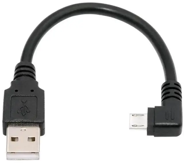 Main image of AJMRTC RightAngled 90 Degree Micro USB 5Pin to USB 2.0 TypeA Cable,20cm LShape Charging Data Sync Short Cord for Android Phones,Tablets,Digital Cameras,Micro USB 5Pin Peripherals