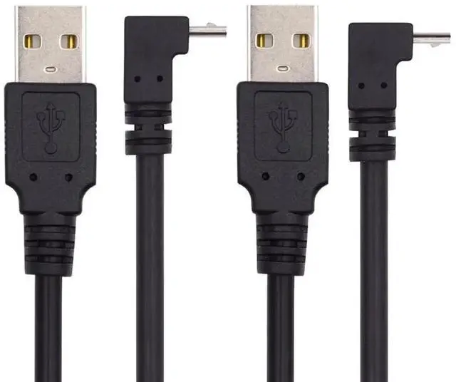 Main image of AJMRTC Up & Down Angled 90 Degree Micro USB 5Pin to USB 2.0 TypeA Cable,20cm LShape Charging Data Sync Short Cord for Android Phones,Tablets,Digital Cameras,Micro USB 5Pin Peripherals