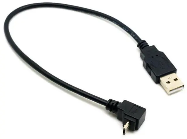 Alt view image 7 of 7 - AJMRTC Up & Down Angled 90 Degree Micro USB 5Pin to USB 2.0 TypeA Cable,20cm LShape Charging Data Sync Short Cord for Android Phones,Tablets,Digital Cameras,Micro USB 5Pin Peripherals