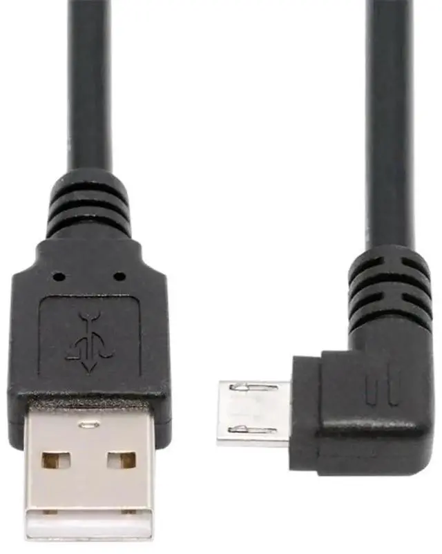 Alt view image 3 of 7 - AJMRTC RightAngled 90 Degree Micro USB 5Pin to USB 2.0 TypeA Cable,50cm LShape Charging Data Sync Cord for Android Phones,Tablets,Digital Cameras,Micro USB 5Pin Peripherals