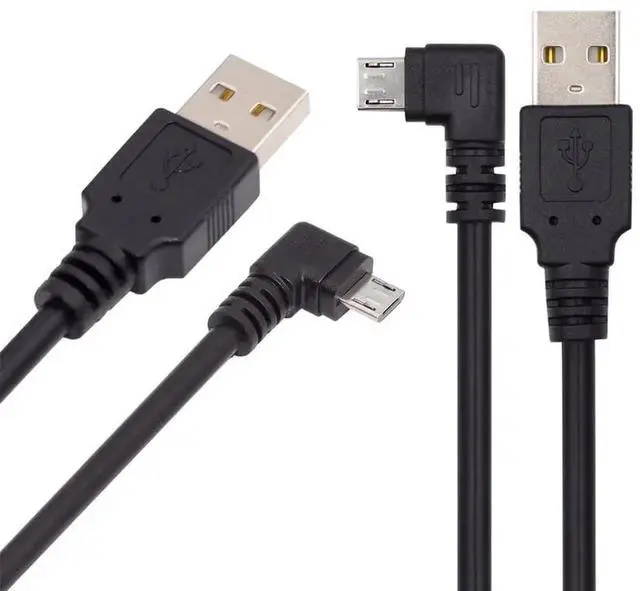 Alt view image 6 of 7 - AJMRTC USB 2.0 TypeA to 5V Micro USB 5Pin Cable,20cm Left & Right 90 Degree Angled Power Charging Data Sync Cord for Android Phones,Tablets,Digital Cameras,Micro USB 5Pin Peripherals
